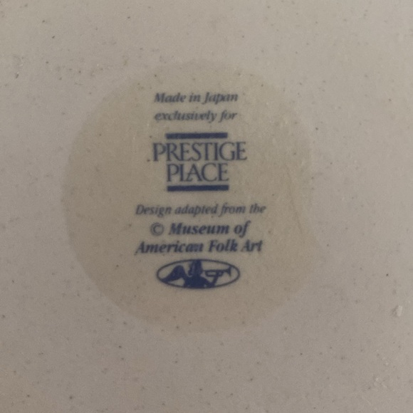 Prestige Place Blue Sponge Paint Bean Pot - Picture 4 of 9